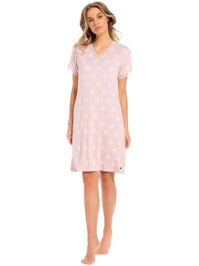 Dames Luxe Nightdress 95 cm Roze