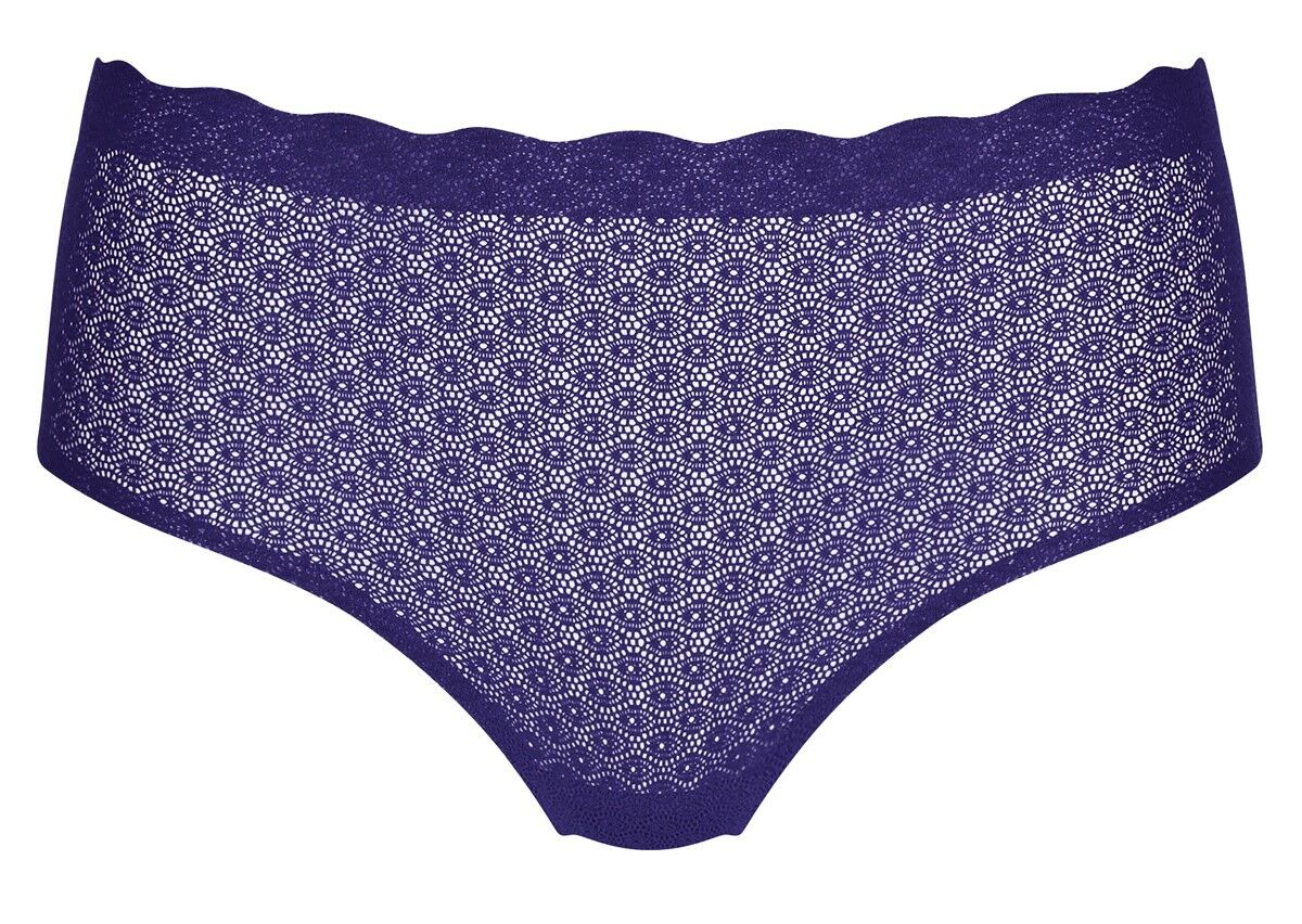 Dames ZERO Feel Lace High Waist Brief Blue Ink