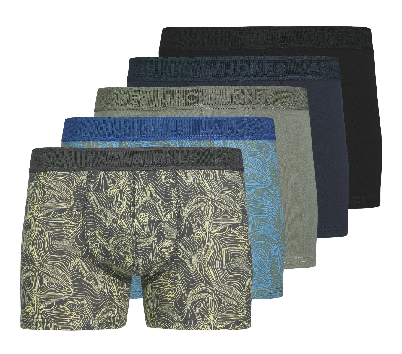 Heren Boxershorts 5-Pack Asphalt
