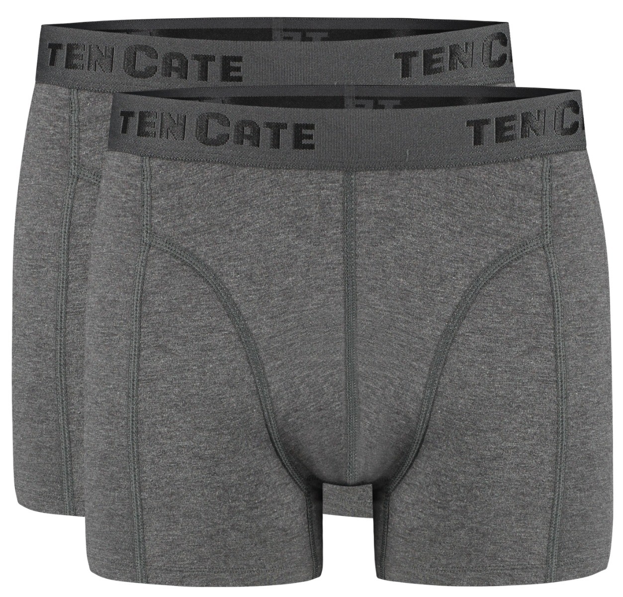 Heren Basics 2-Pack Boxershort Antraciet