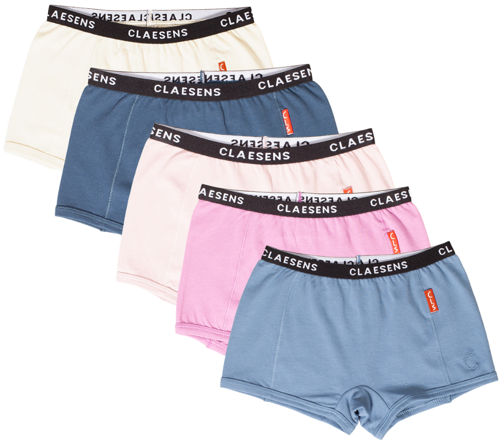 Claesens Meisjes Boxershort Essentials 5-Pack Multi