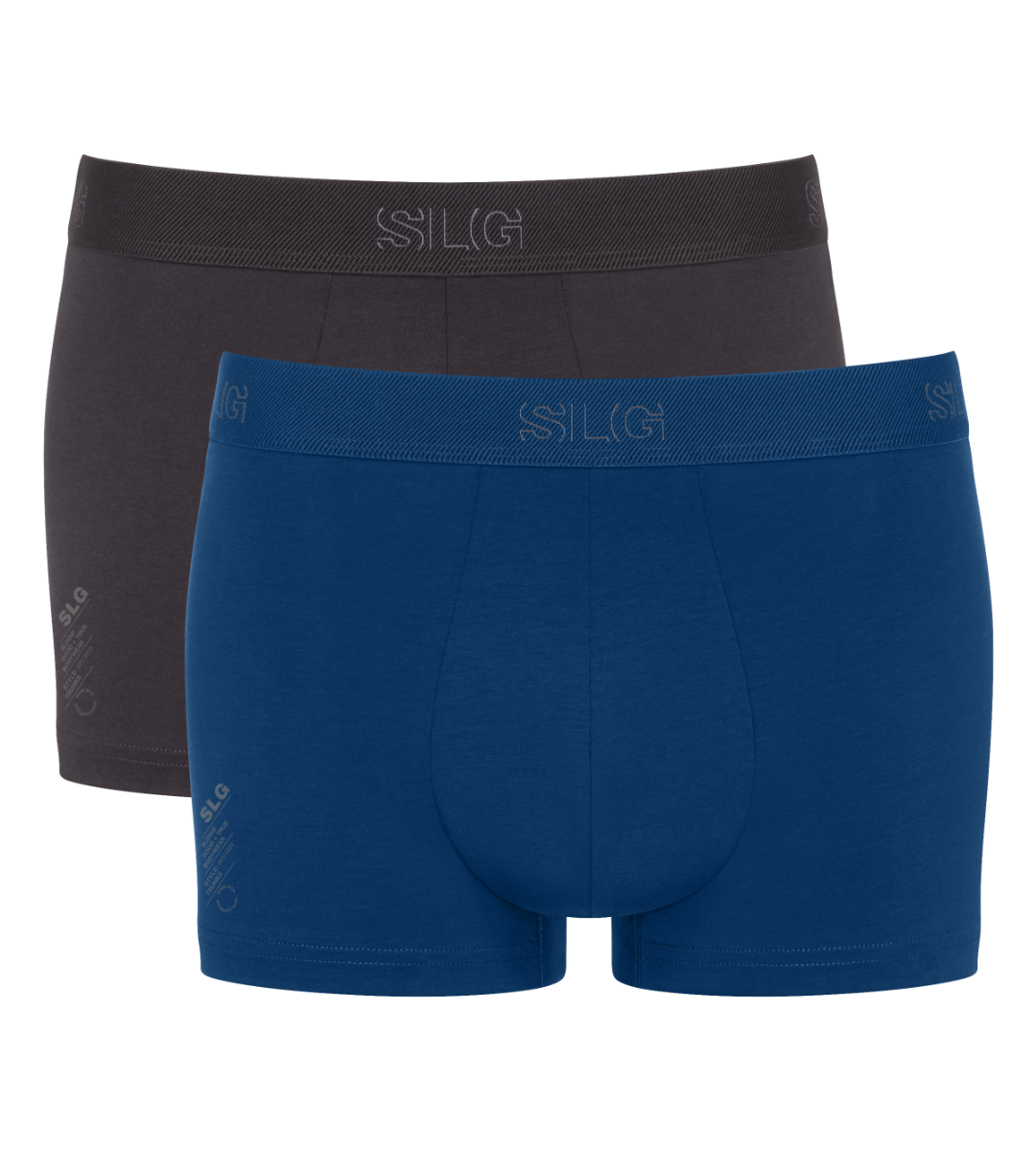 MEN SLG Base Heren Trunk 2-Pack Black Combination