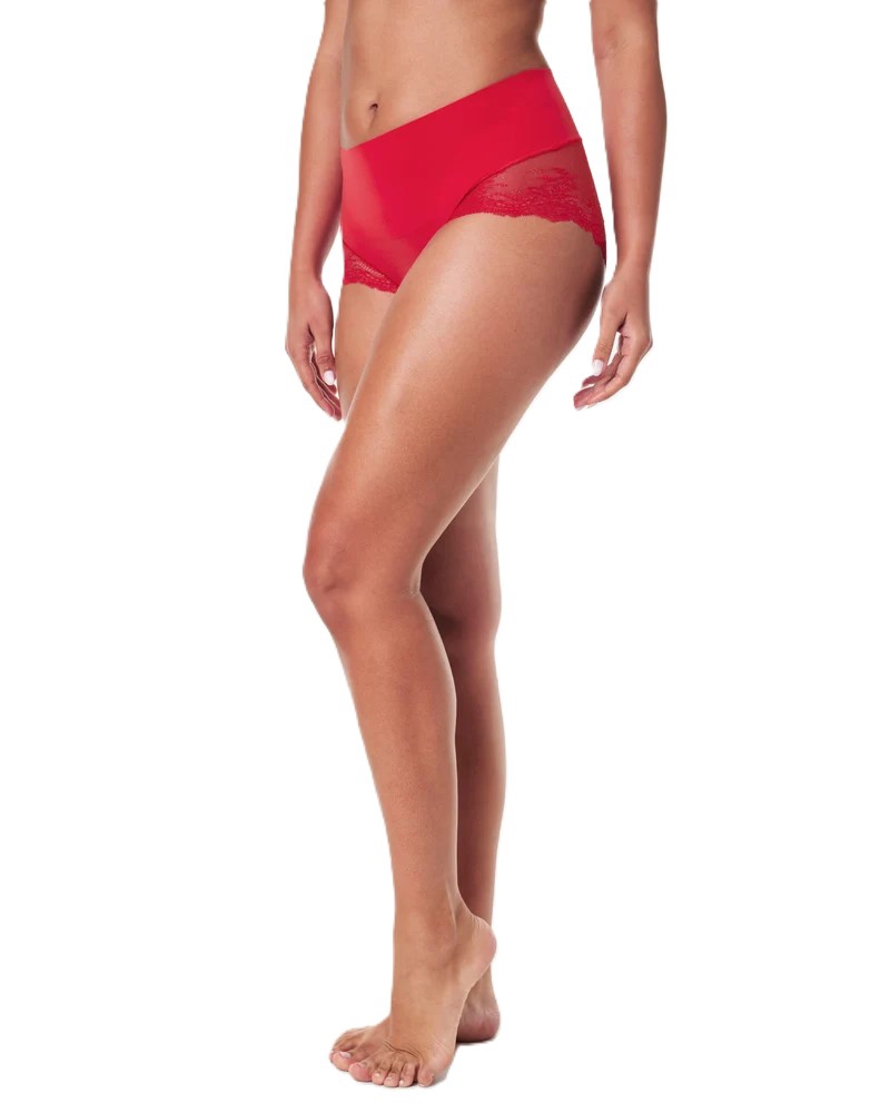 Spanx Dames SPANXsupersmooth Undietectable Lace Hi-Hipster Spanx Red