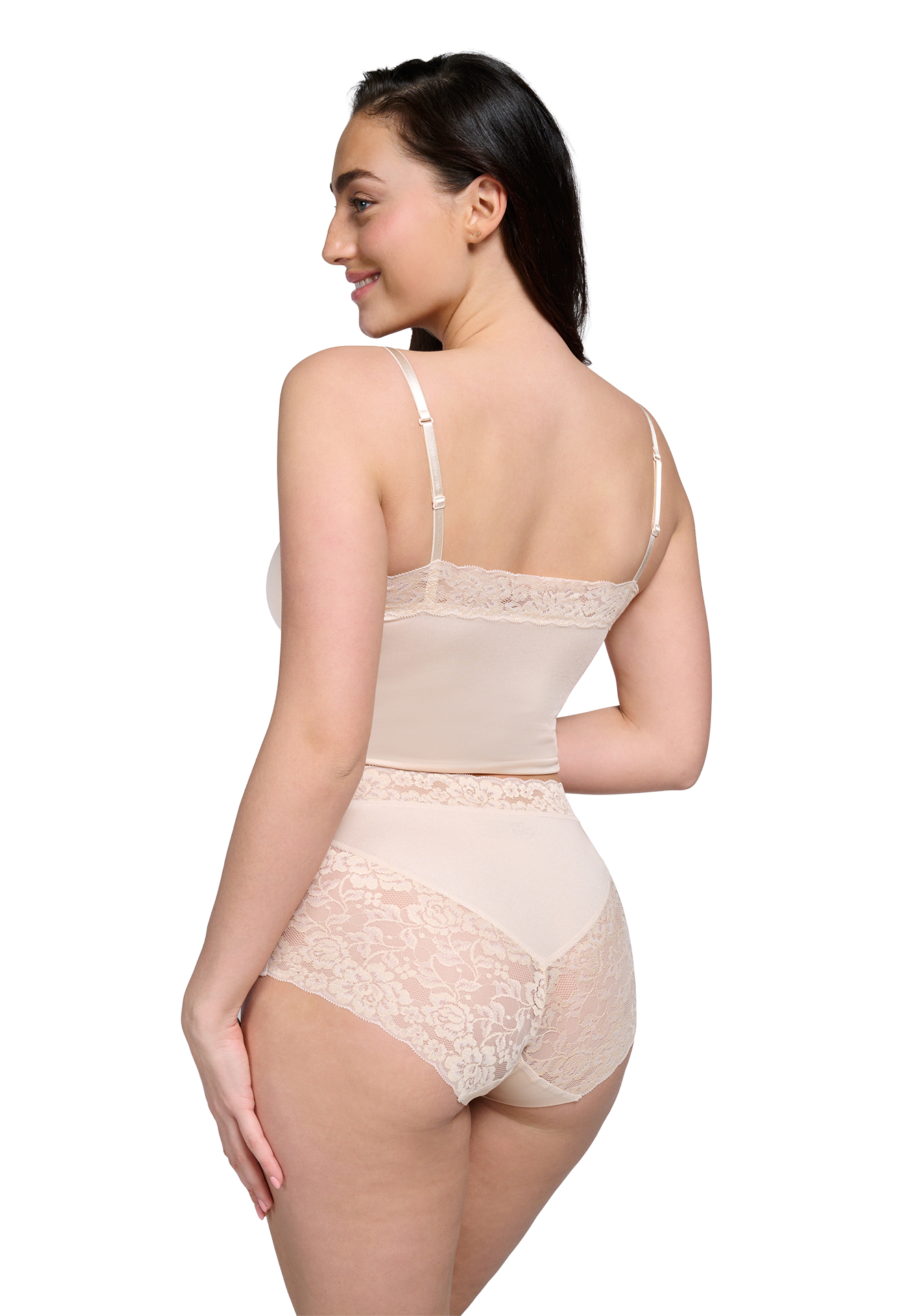 Ten Cate Secrets Lace Dames High Waist Shiny Almond