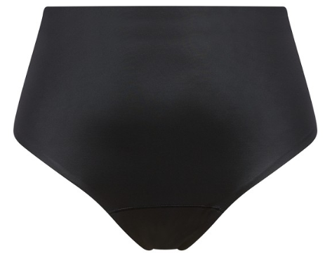Dames Shaping Satin - Thong Very Black