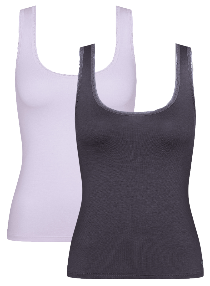 Go Dames Tanktop 2-Pack Paars