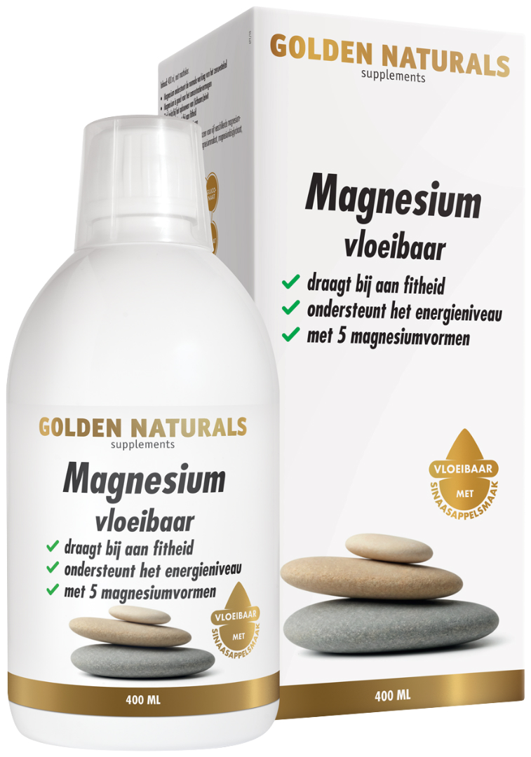 Golden Naturals Magnesium Vloeibaar 400 ml