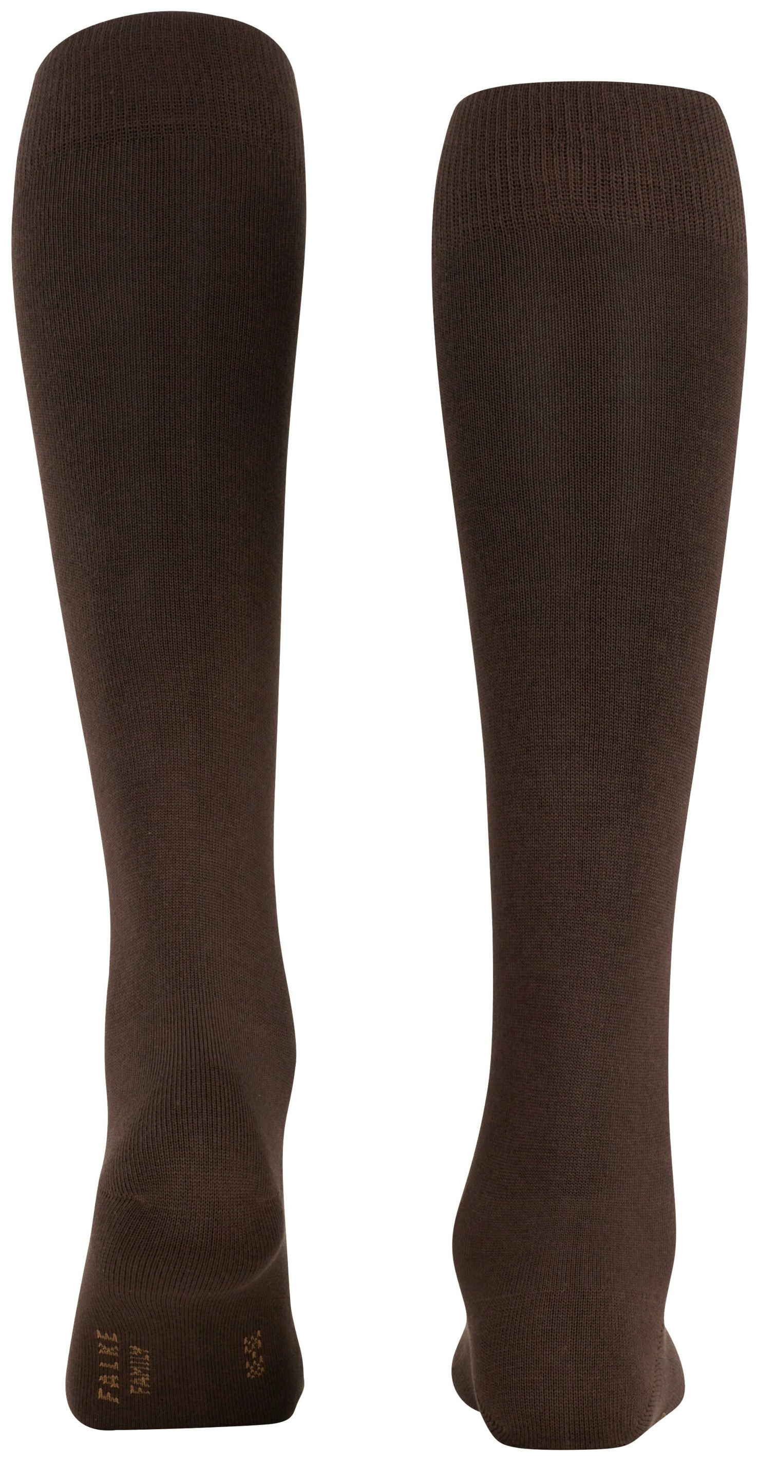 FALKE Dames Family Kniekousen Donker Bruin