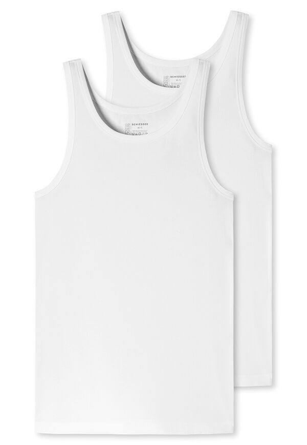 95/5 Heren Singlet 2-Pack White