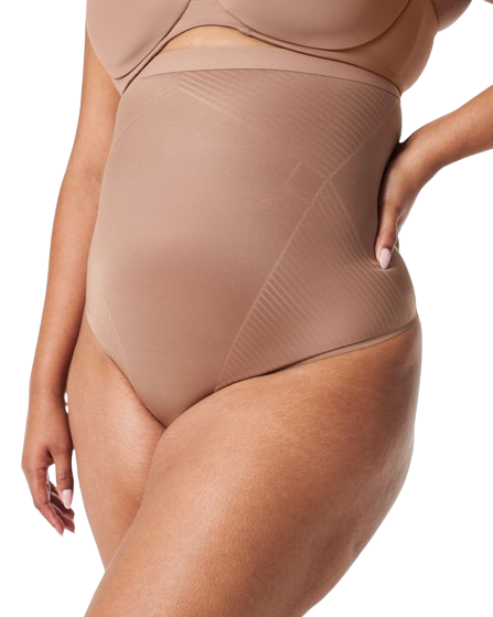 Dames Thinstincts 2.0 - High-Waisted Thong Cafe au Lait