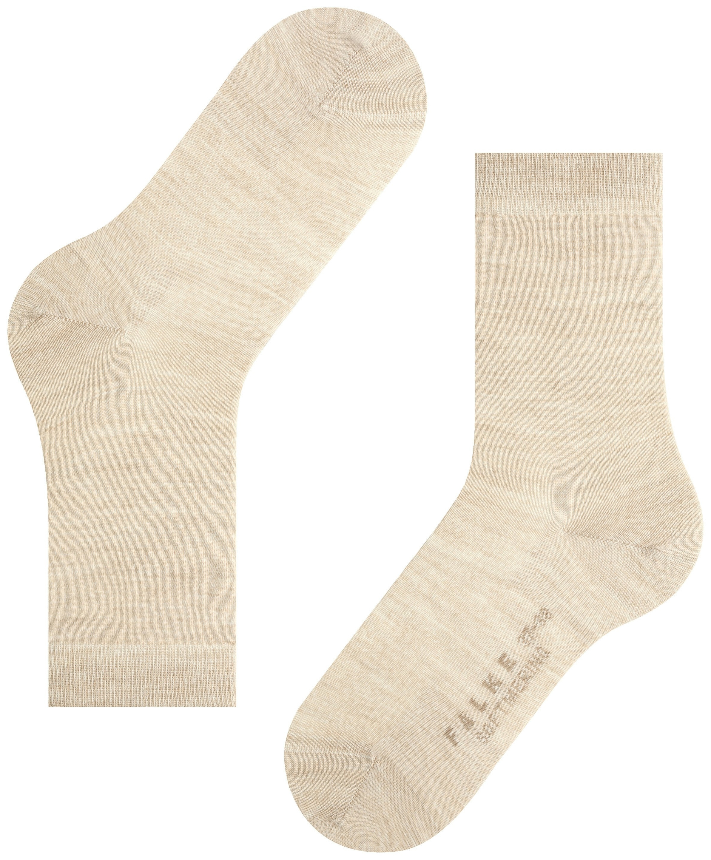 FALKE Dames Softmerino Sokken Beige