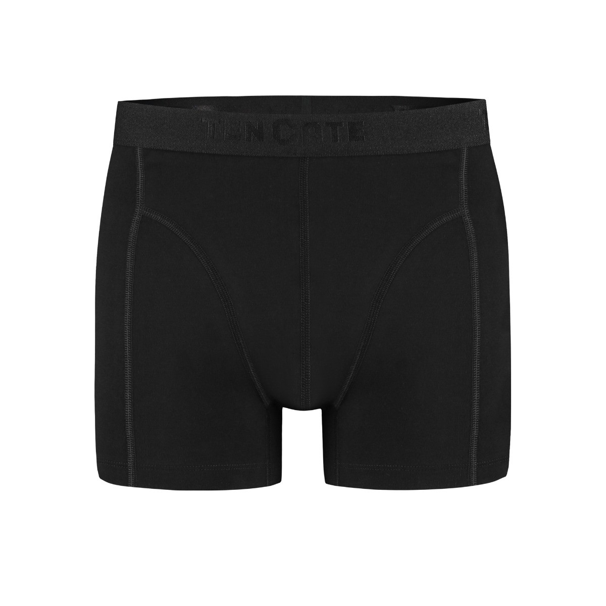 Heren Basics Organic Cotton Stretch 2-Pack Boxershort Zwart