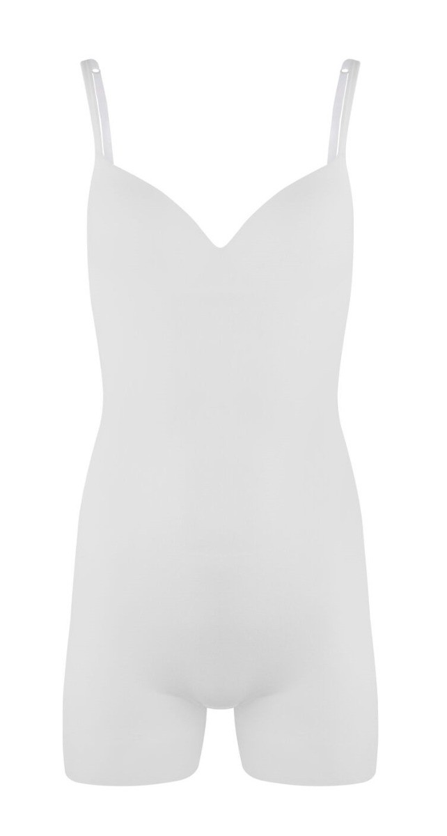 Dames Body Soft Low Back Bodysuit Crispy White