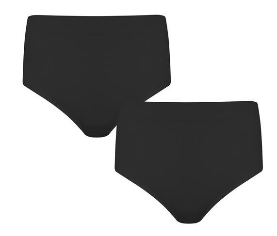 Dames Perfect Thong 2-Pack Black