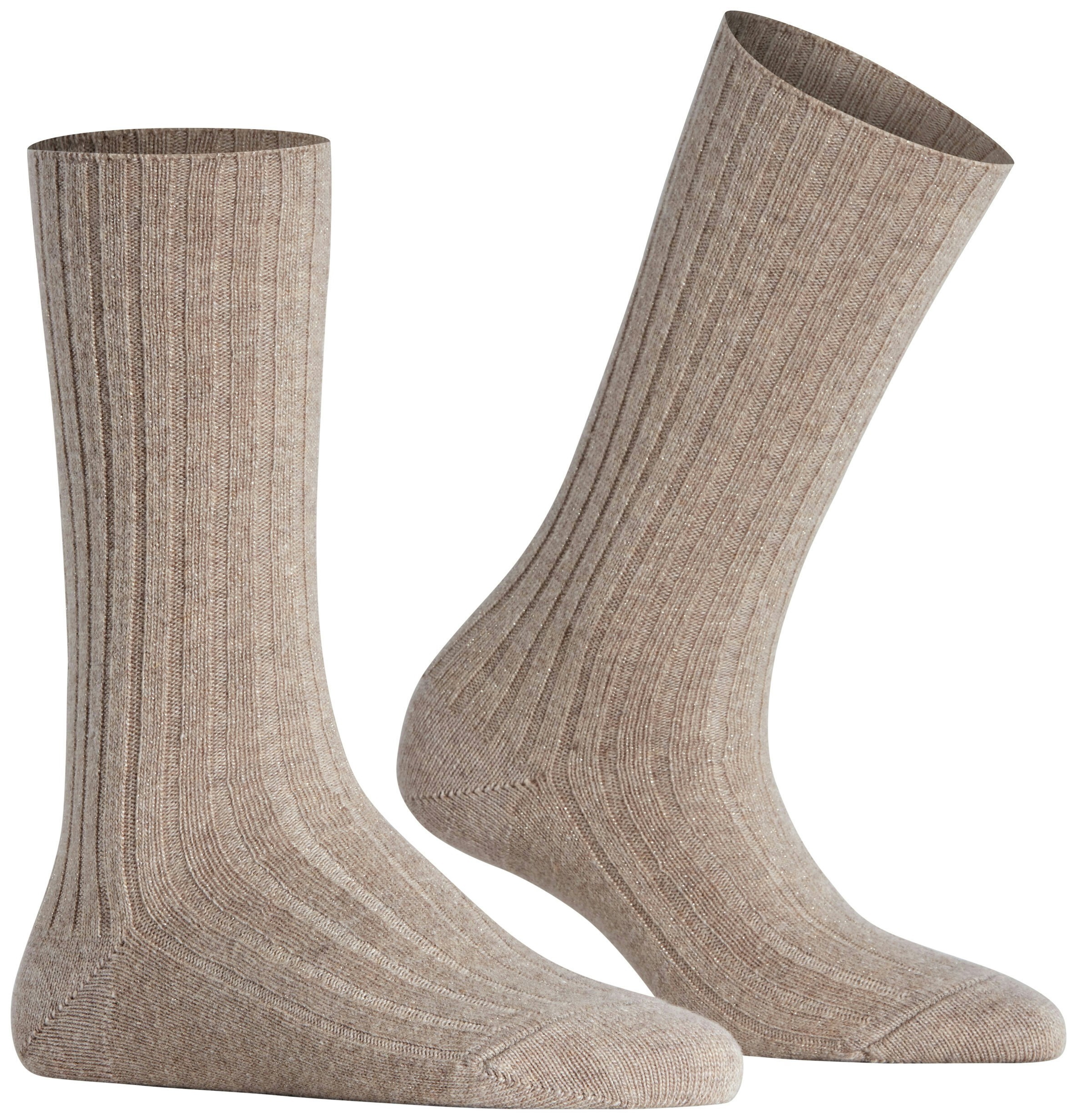 FALKE Dames Cosy Wool Special Edition Bootsokken Beige