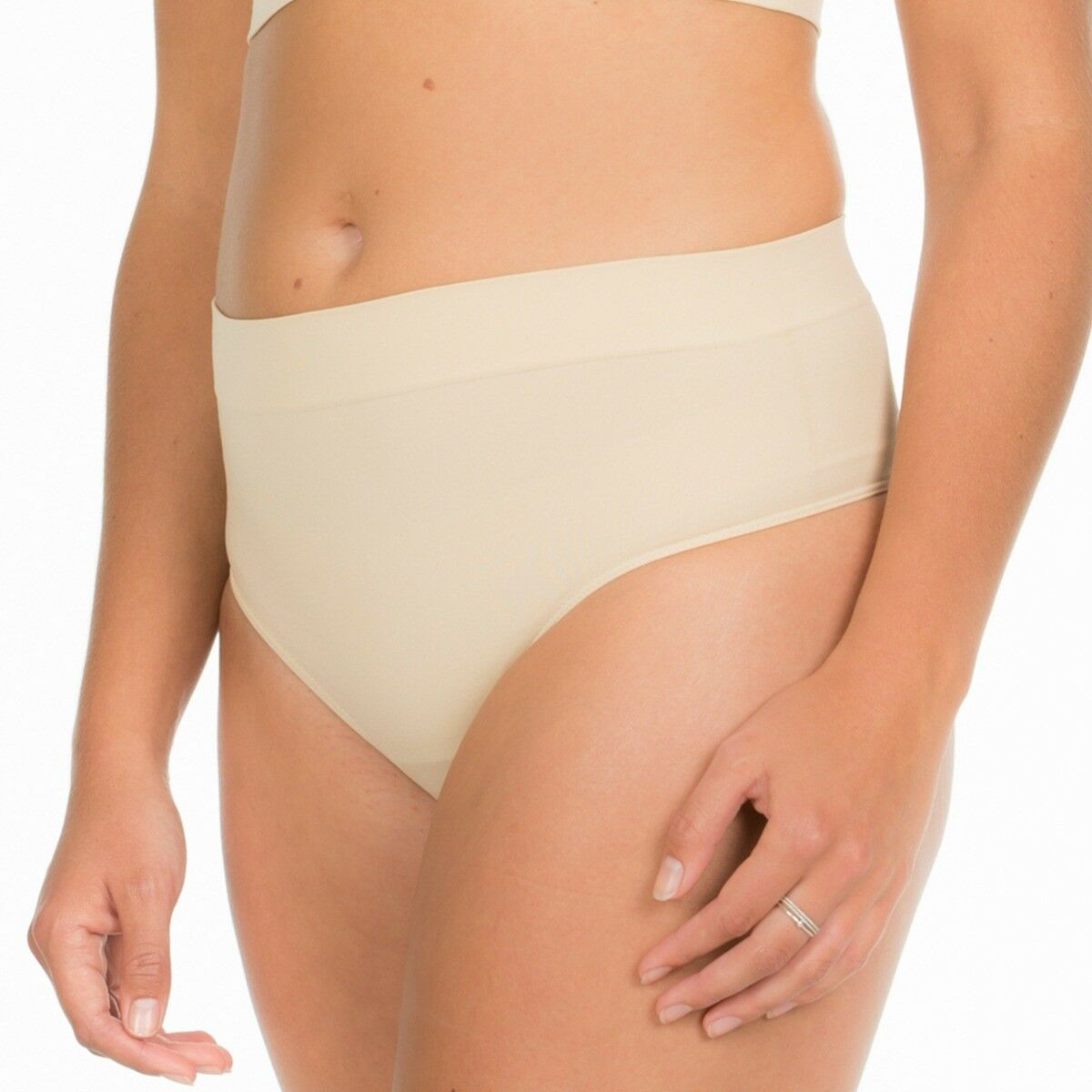 Dames Bamboo Thong Latte