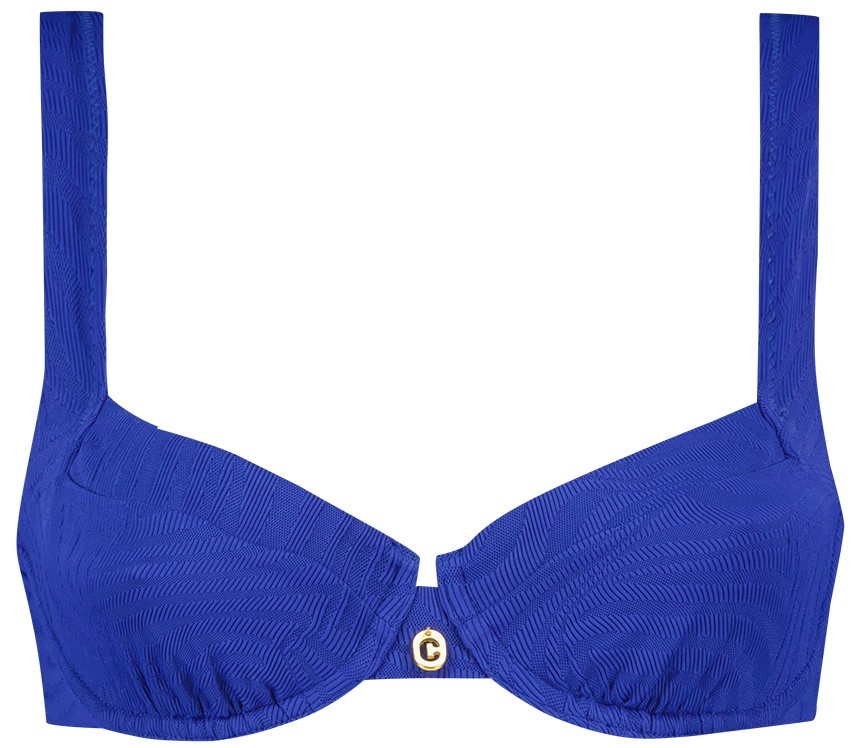 Beach Dames Bikinitop Blue Waves