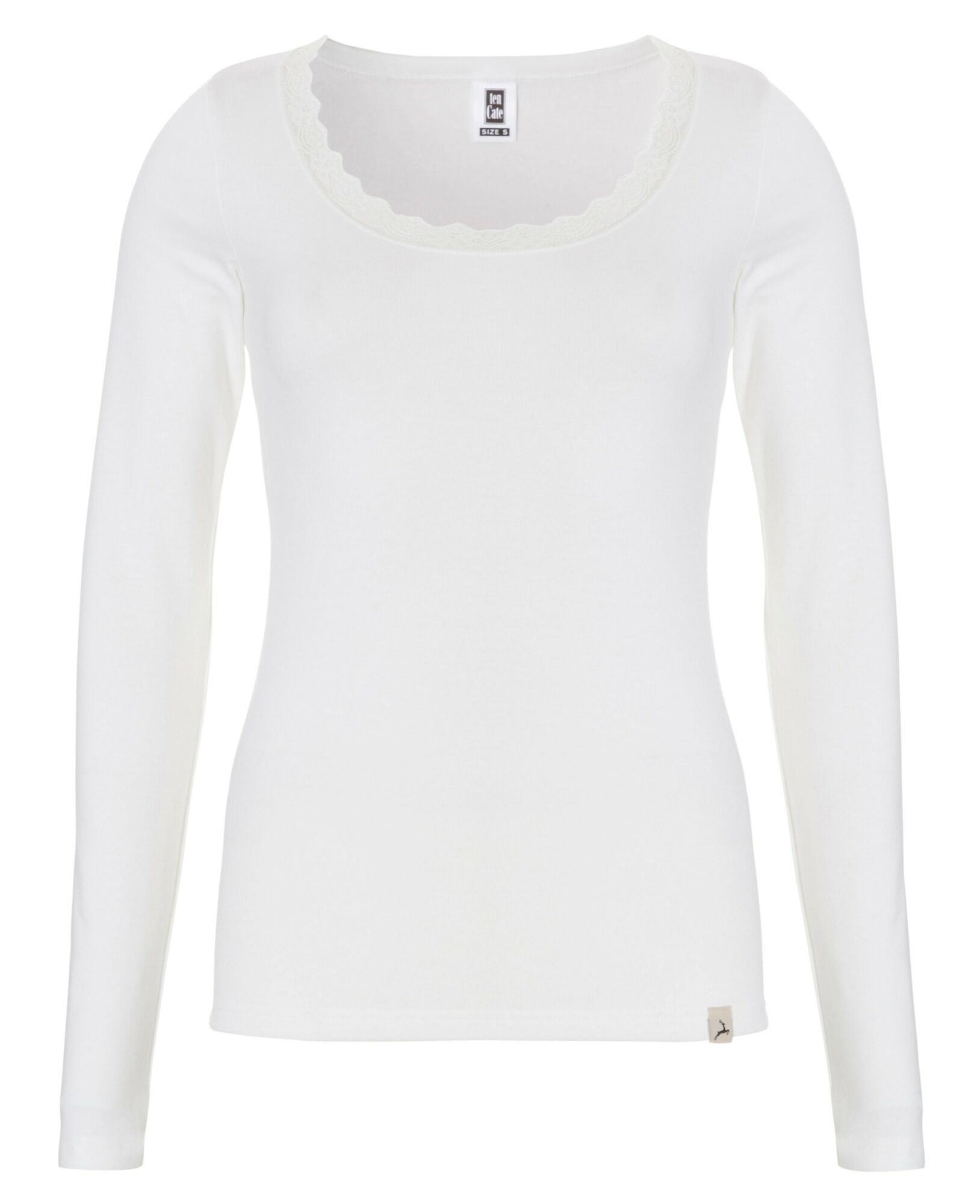 Thermo Viloft Dames Lace Longsleeve Snow White