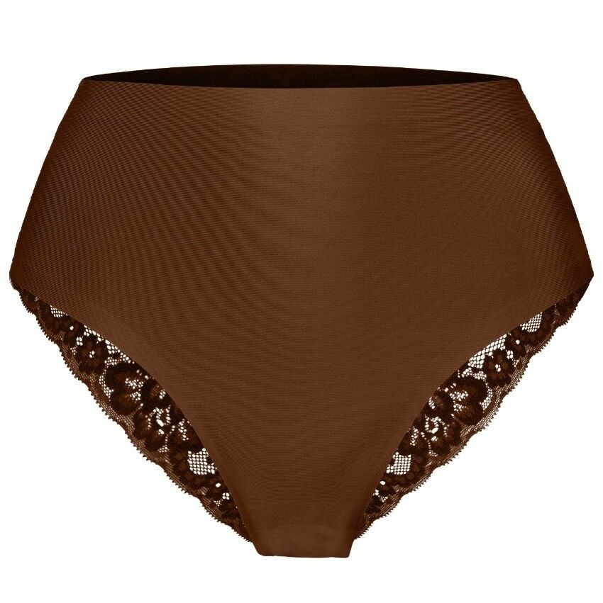 Secrets Dames High Waist Brazilian Met Kant Coconut