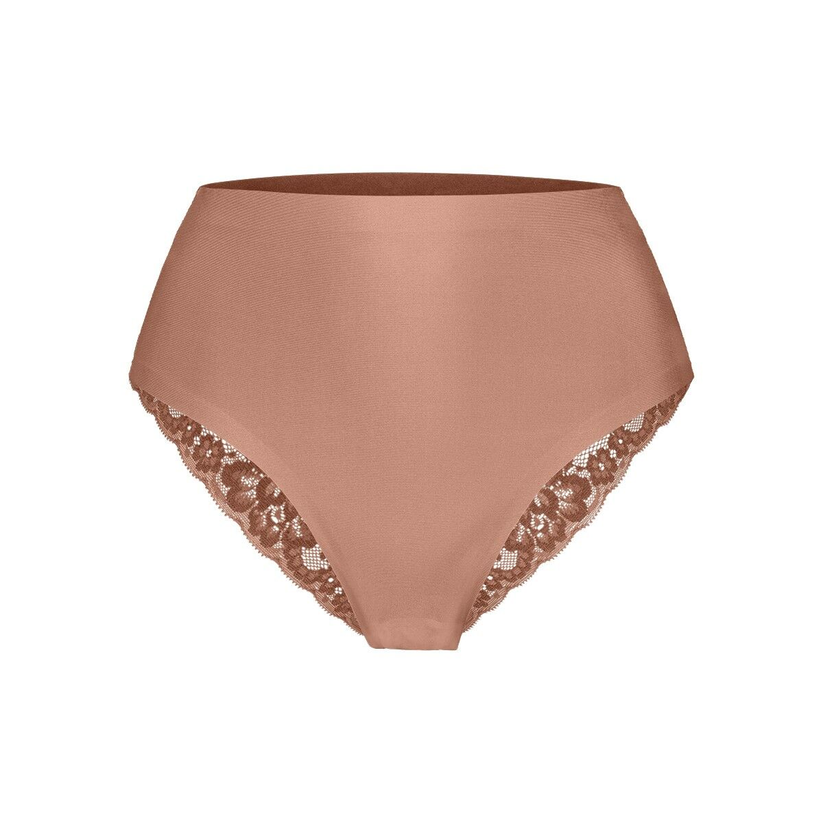 Secrets Dames High Waist Brazilian Met Kant Pink Nut