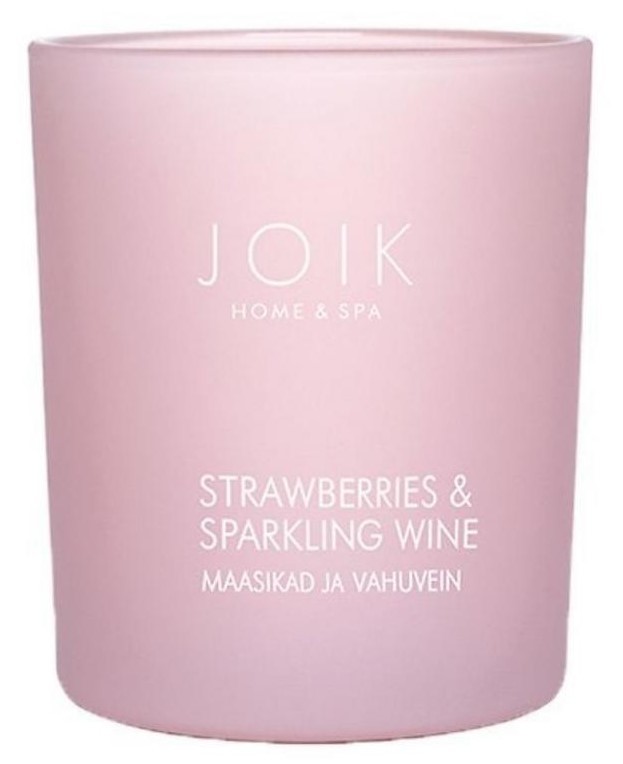 Joik Vegan Geurkaars Strawberry & Sparkling Wine 150g