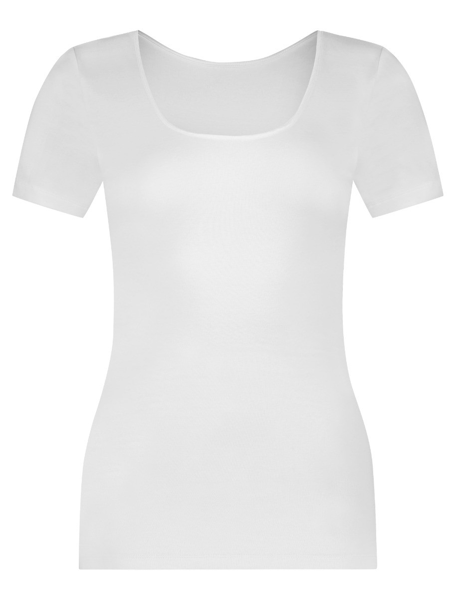 Basics Organic Cotton Stretch Dames T-Shirt Wit