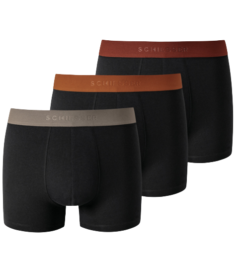 Heren Boxershort Bruin/Zwart 3 Pack