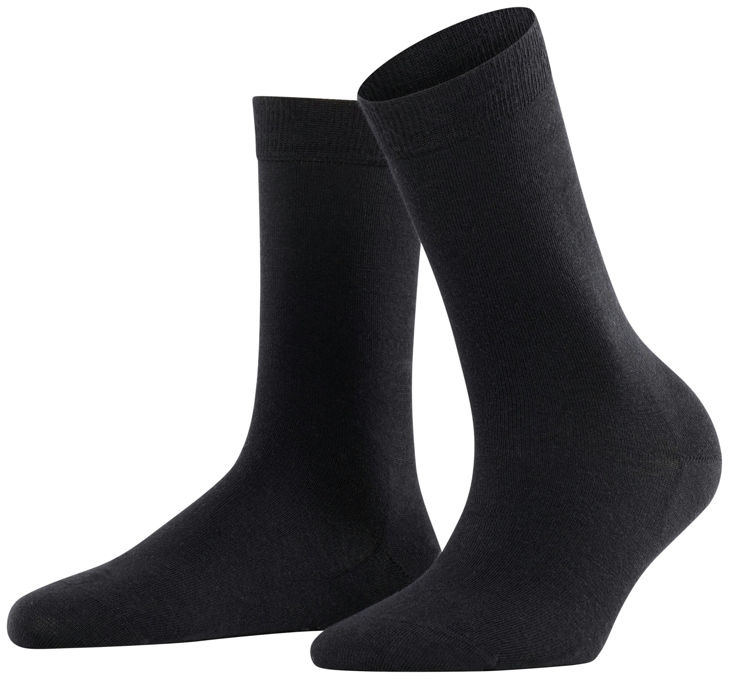FALKE Dames Softmerino Sokken Zwart
