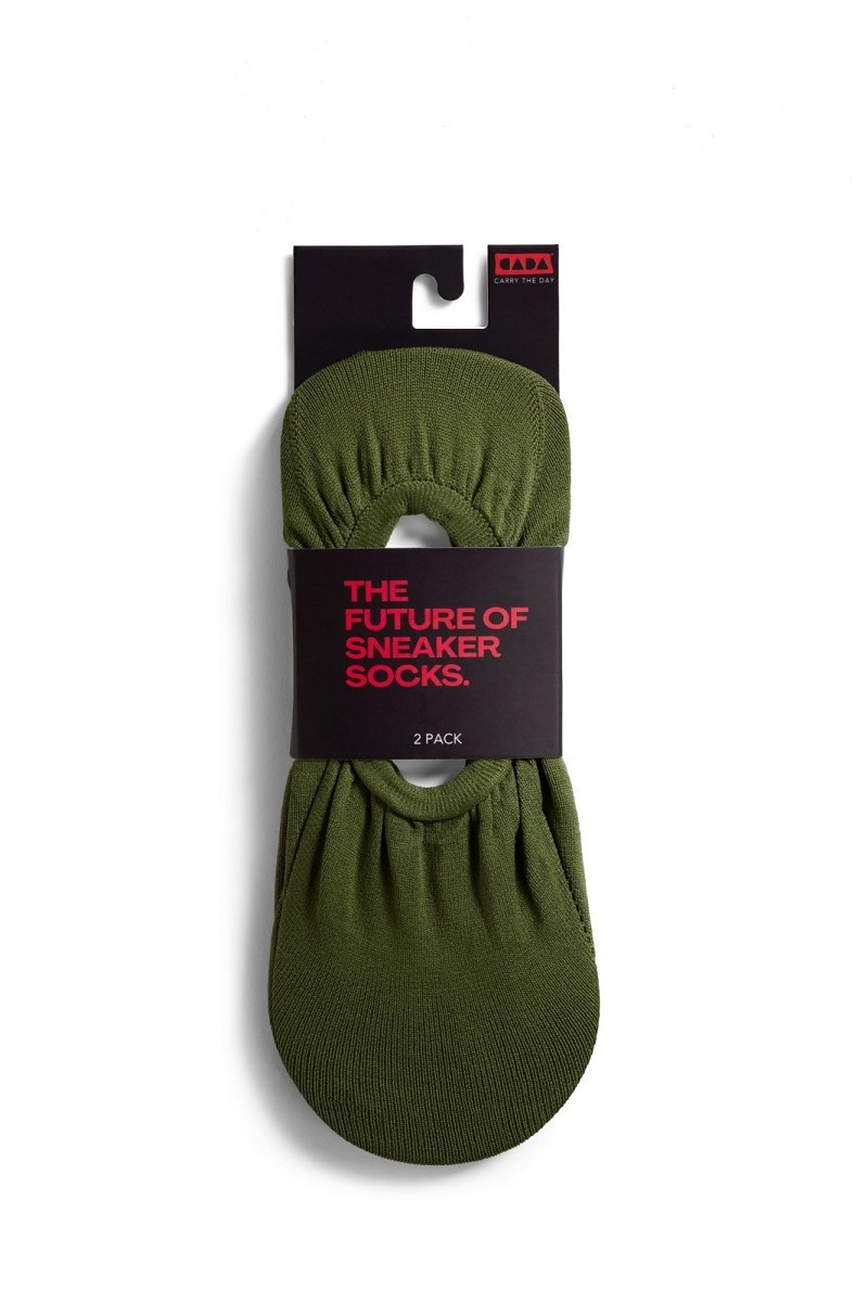 Unisex Cada Polyamide Sneakersok (2-pack) Chive