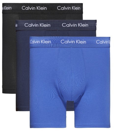 Heren Cotton Stretch 3-Pack Boxer Black/Blueshadow/Cobaltwater Dtm Wb