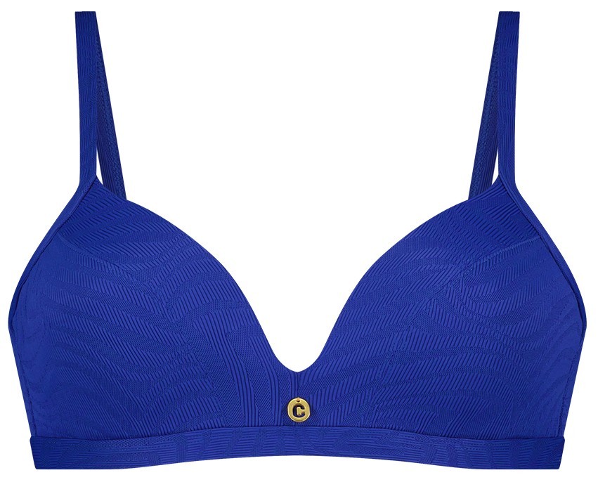 Beach Dames Bikinitop Blue Waves