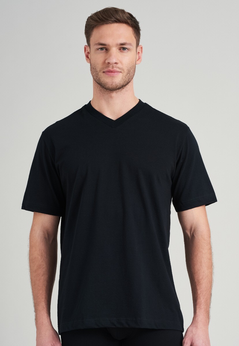 American T-shirt Heren T-Shirt 2-Pack Zwart
