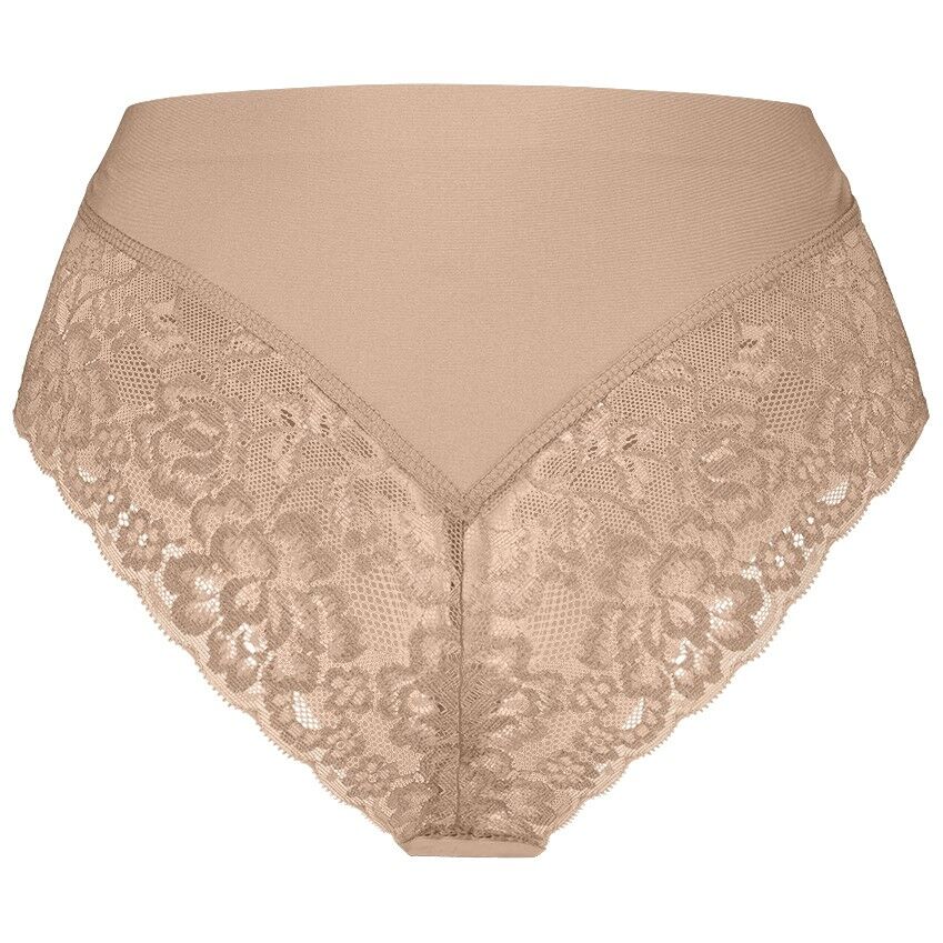 Secrets Dames High Waist Brazilian Met Kant Walnut