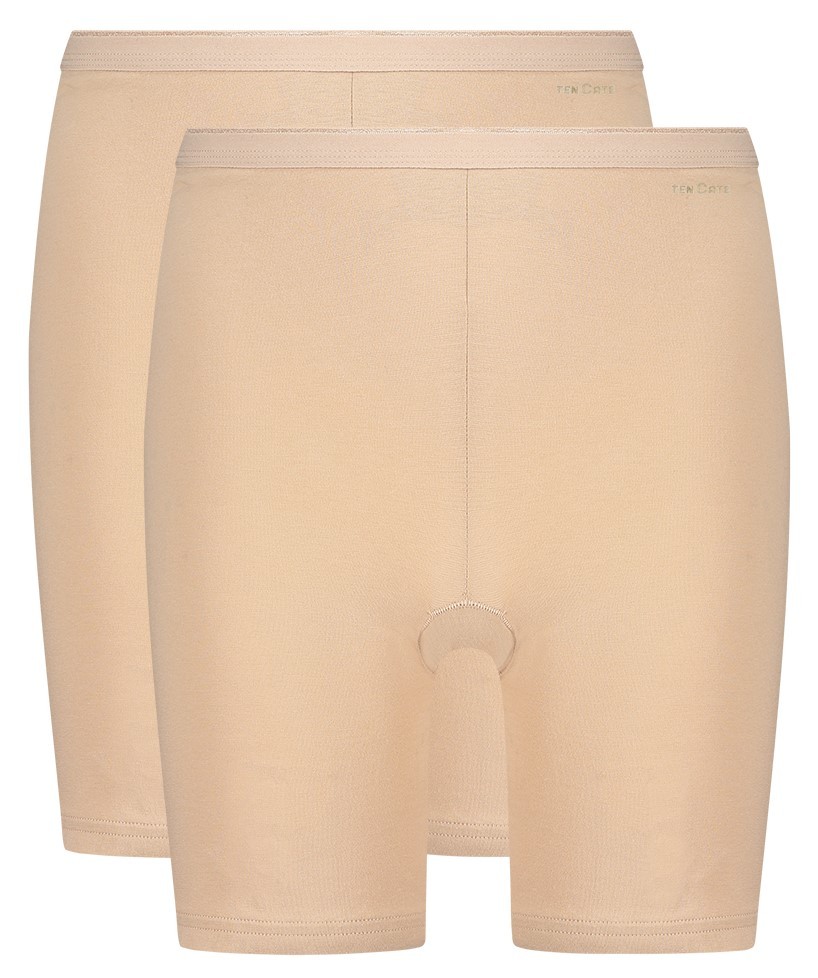 Dames Basics 2-Pack Long Short Beige