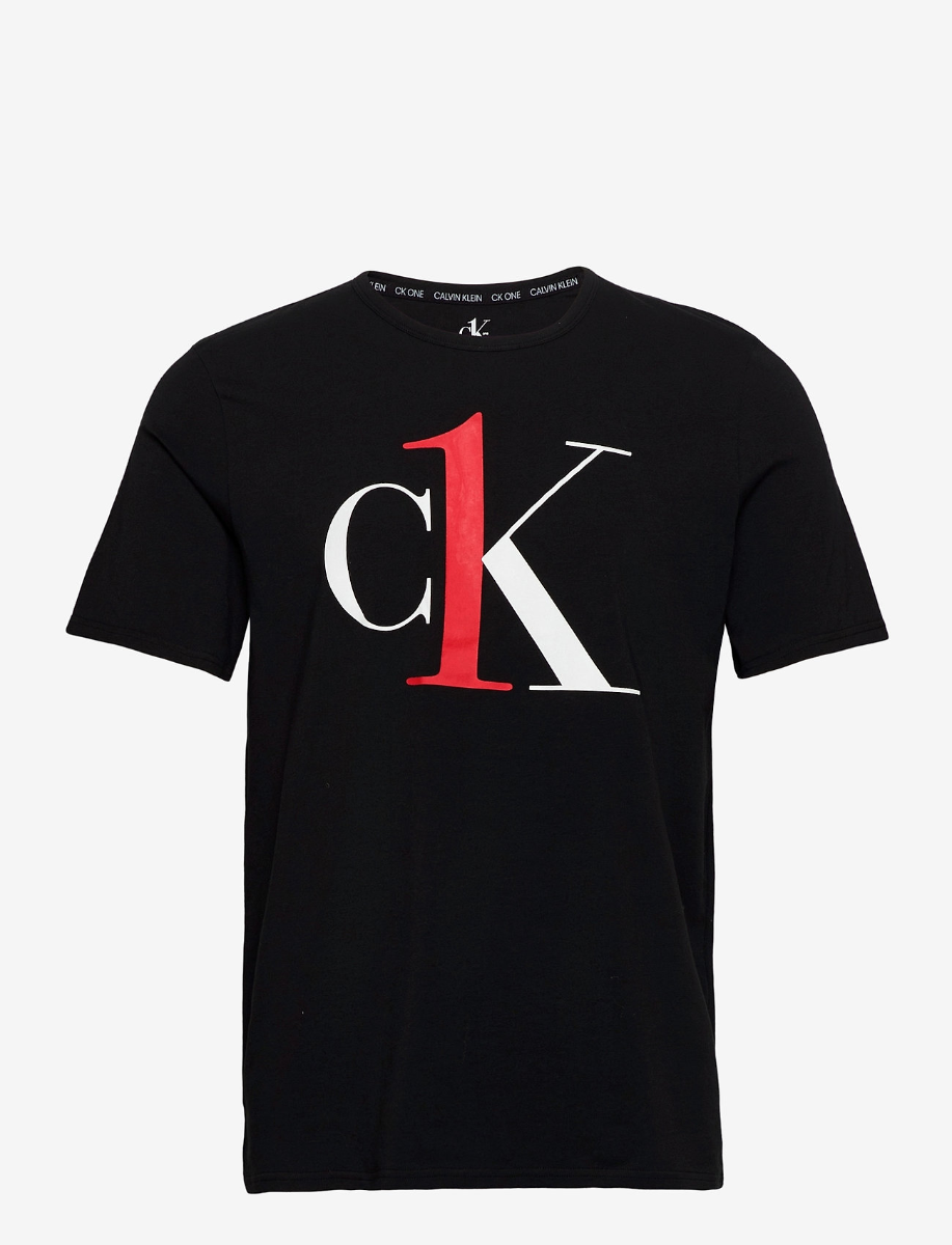 CK One Heren Crew Lounge T-shirt Black