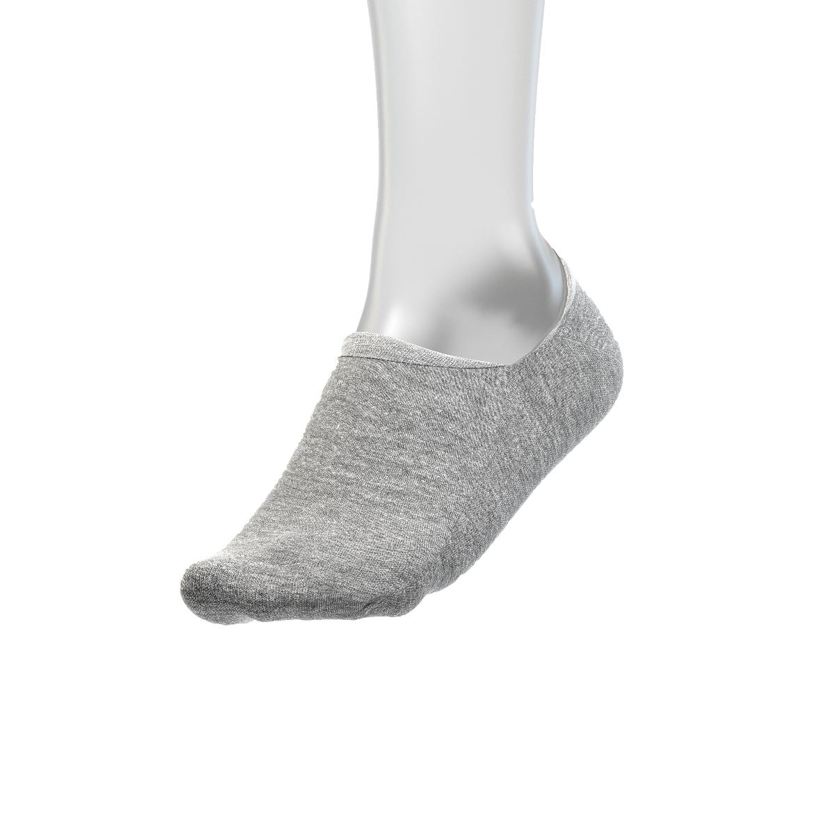 2-Pack Sneakersokken Melange Light Grey