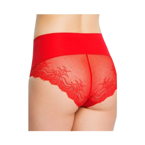 Undie-Tectable Dames Lace Hi-Hipster Rood