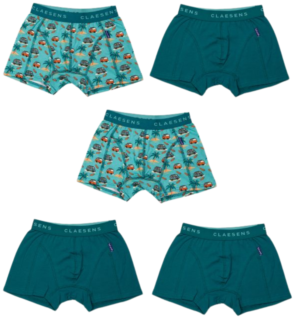 Claesens Jongens Boxershort 5-Pack Happy Camper