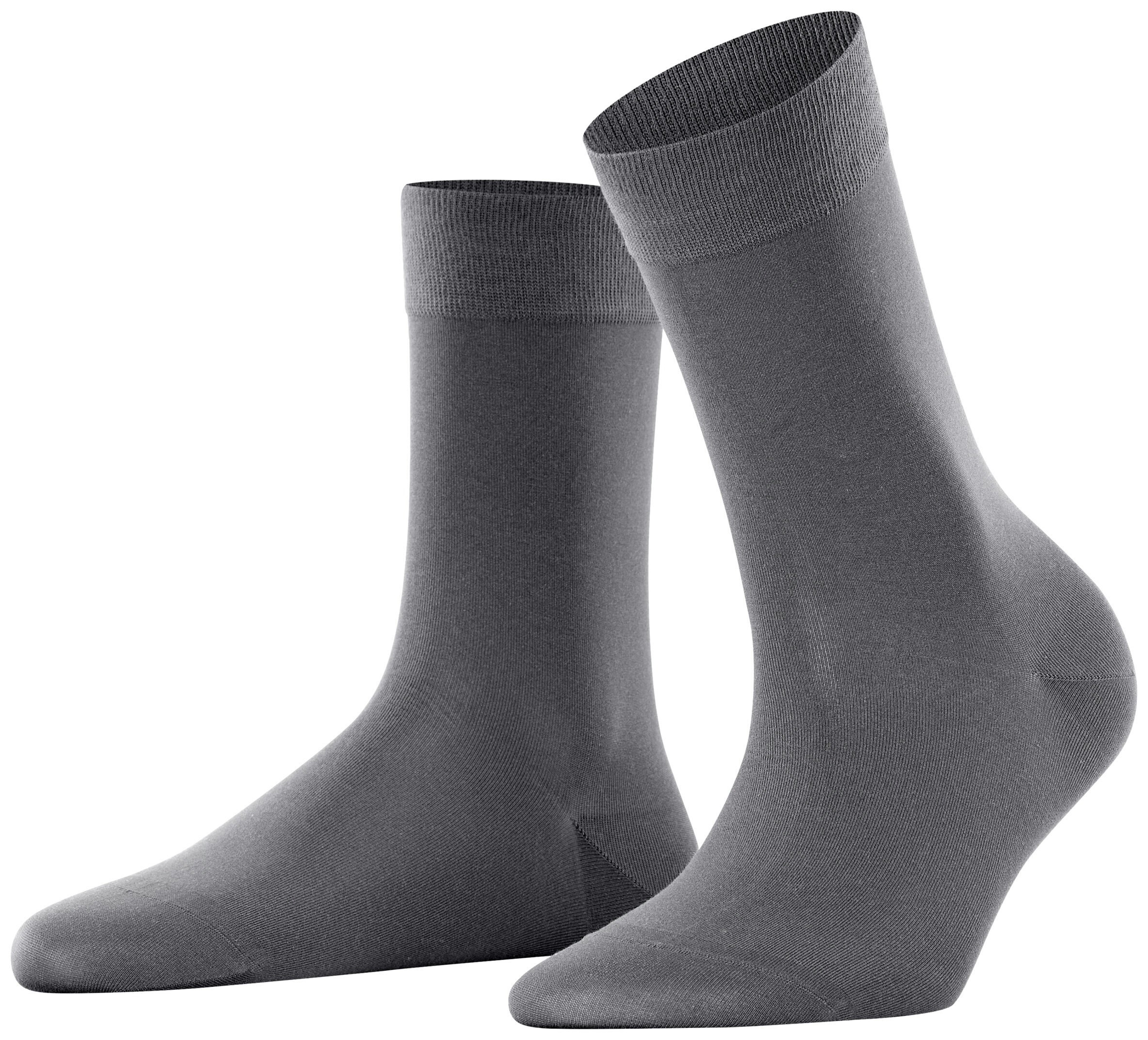 FALKE Dames Cotton Touch Sokken Platinum