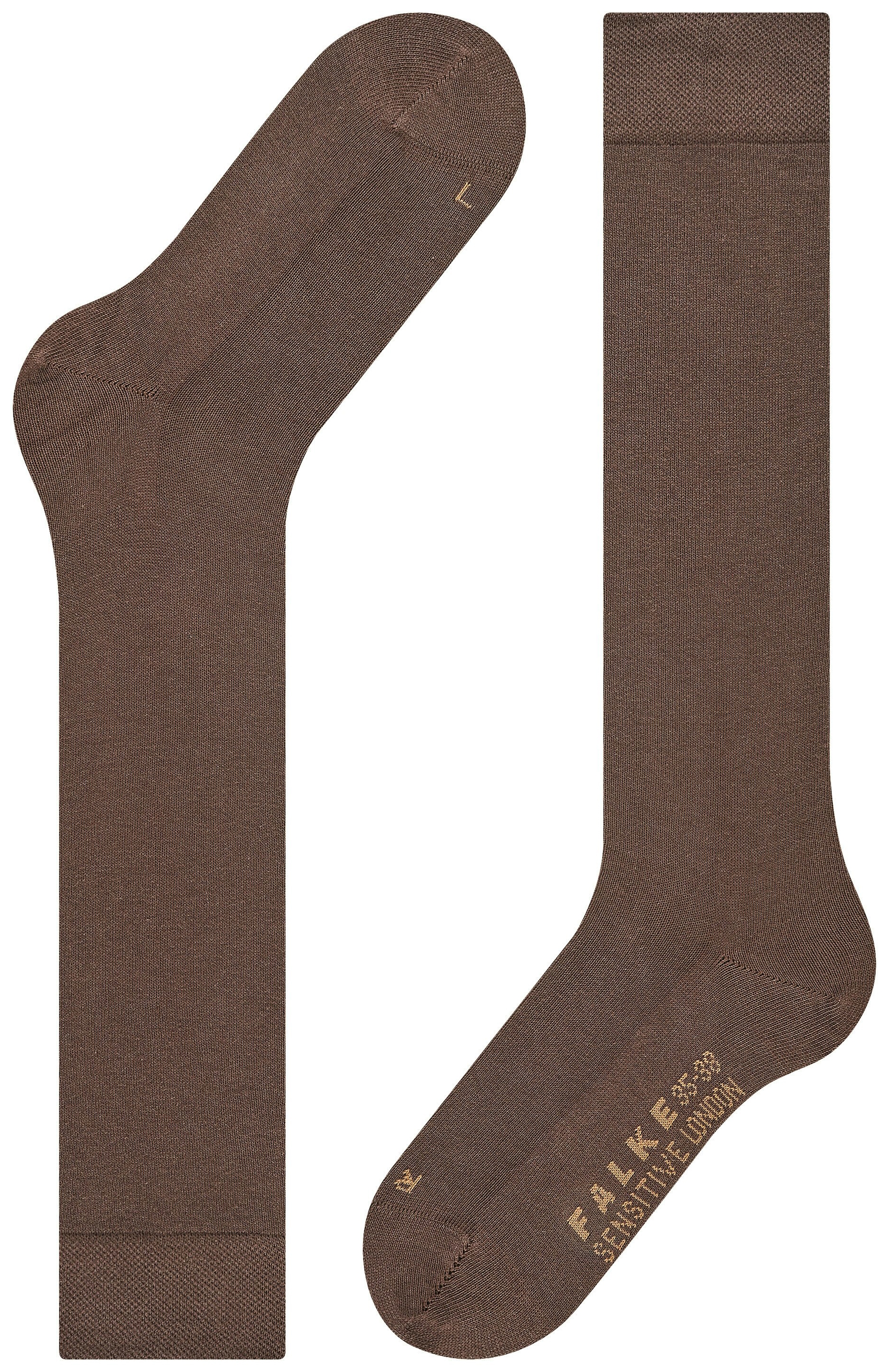 FALKE Dames Sensitive London Kniekousen Bruin