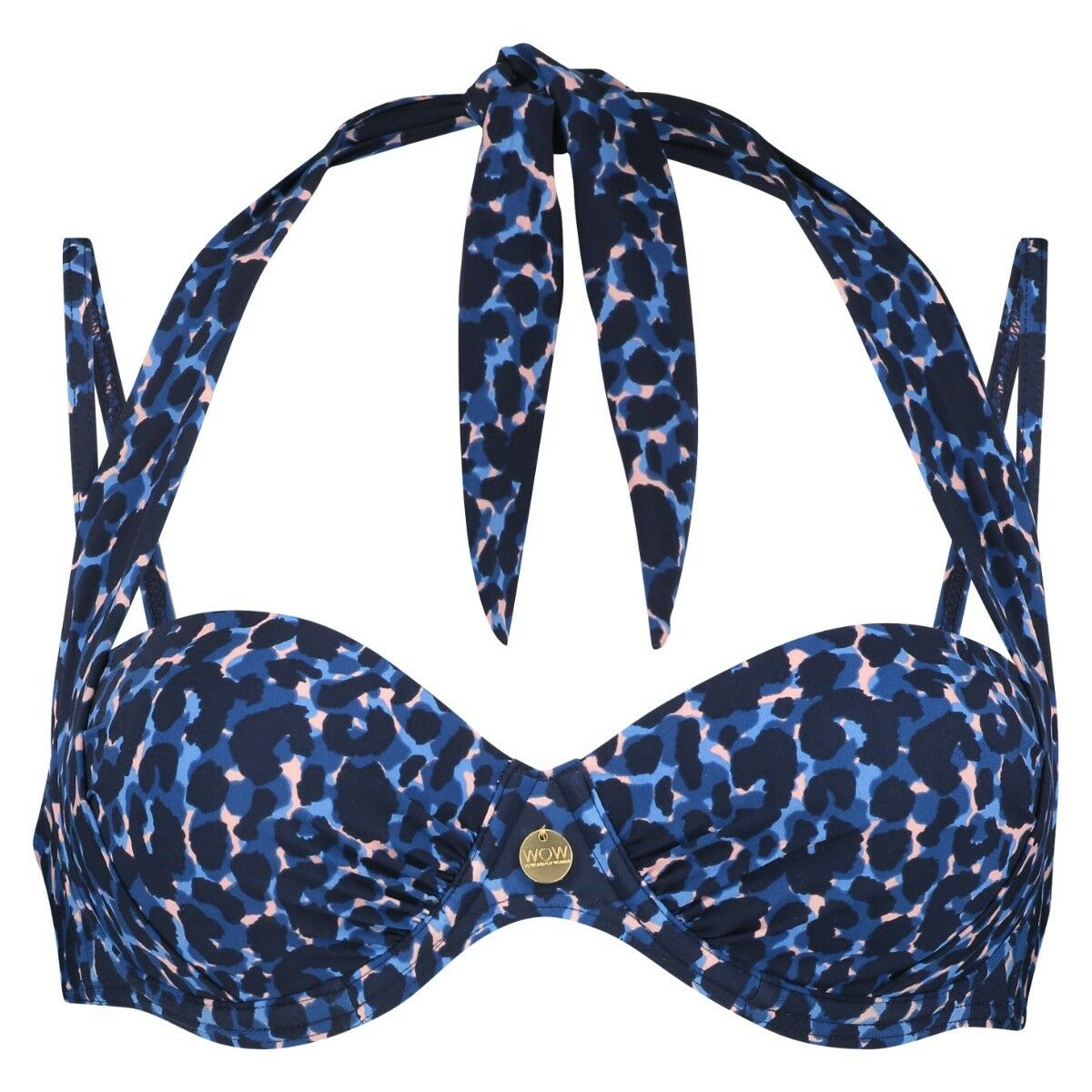 Dames TC WOW Bikinitop Navy Leopard