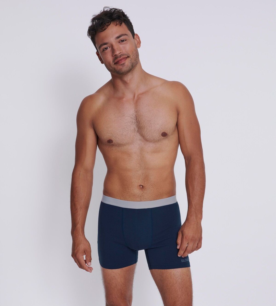 MEN Go ABC Heren Short Met Lange Pijpjes 2-Pack Navy