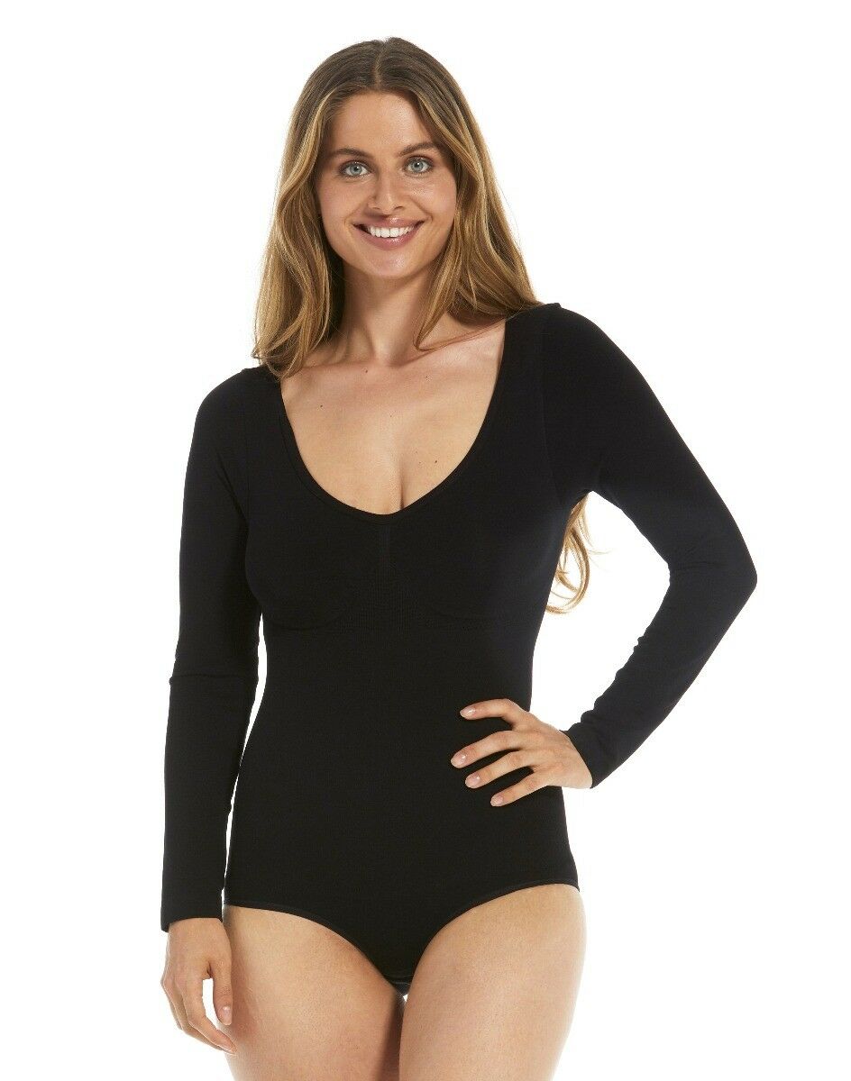 Dames Bamboo Bodysuit Zwart