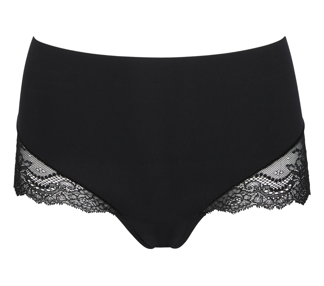 Undie-Tectable Dames Lace Hi-Hipster Zwart